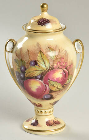 Orchard Gold 5" Urn with Lid by John  Aynsley & Sons
