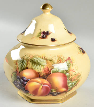 Orchard Gold Candy Jar & Lid by John  Aynsley & Sons