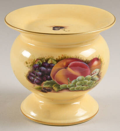 Orchard Gold Pillar Candleholder by John  Aynsley & Sons
