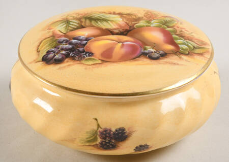 Orchard Gold 1" Round Box & Lid by John  Aynsley & Sons