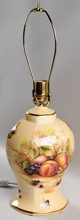 Orchard Gold 20" Electric Lamp No Shade by John  Aynsley & Sons