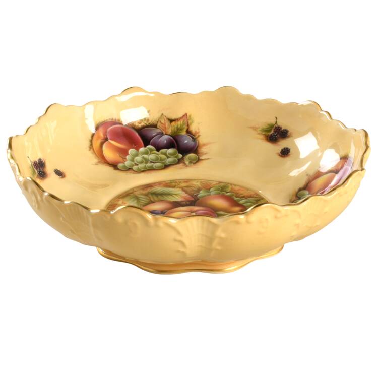 Orchard Gold 8" Victorian Bowl by John  Aynsley & Sons