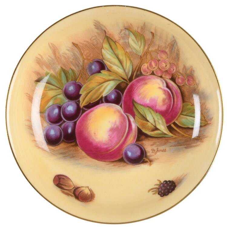 Orchard Gold Round Sweet Meat Dish by John  Aynsley & Sons