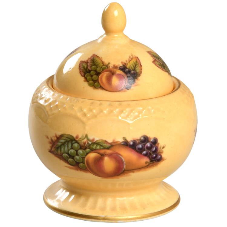 Orchard Gold 4" Sovereign Jar with Lid by John  Aynsley & Sons