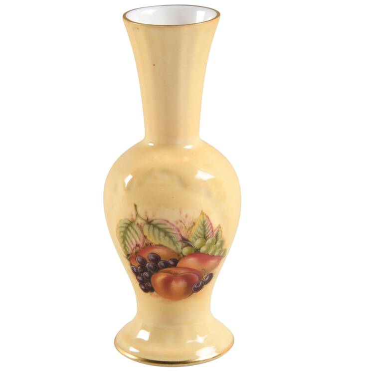 Orchard Gold 5" Vase Sovereign Shape by John  Aynsley & Sons