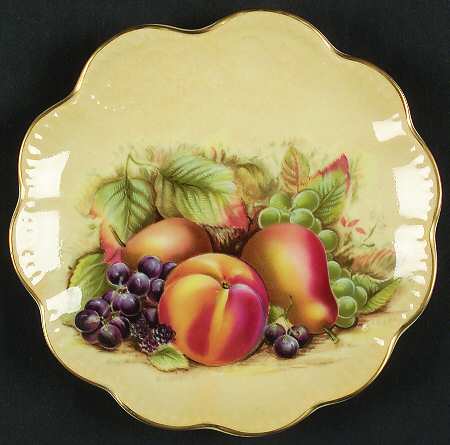 Orchard Gold Fan Tray by John  Aynsley & Sons