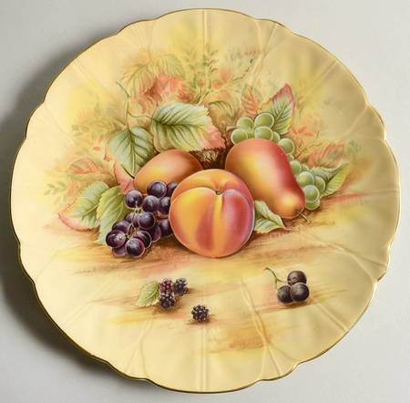 Orchard Gold Cake Plate by John  Aynsley & Sons