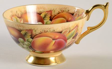 Orchard Gold Footed Cup by John  Aynsley & Sons