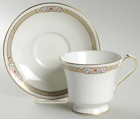 Orient Footed Cup & Saucer Set