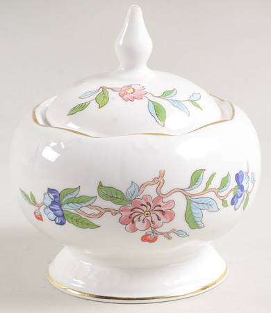 Pembroke (Gold Trim) Sugar Bowl & Lid