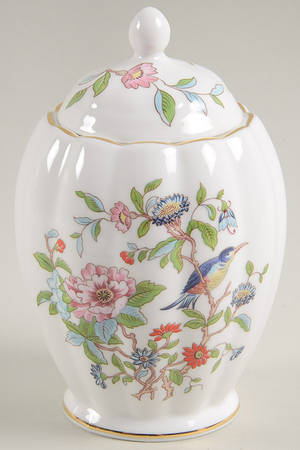 Pembroke (Gold Trim) Candy Jar & Lid by John  Aynsley & Sons