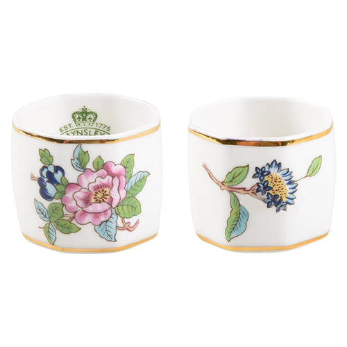 Pembroke (Gold Trim) Napkin Ring by John  Aynsley & Sons