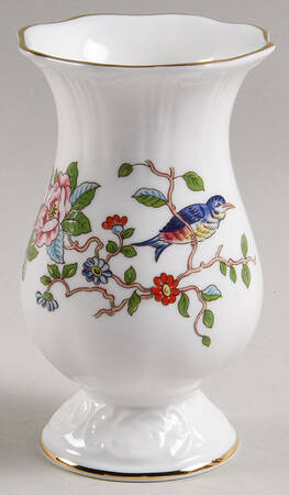 Pembroke (Gold Trim) 4" Vase by John  Aynsley & Sons