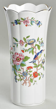 Pembroke (Gold Trim) 10" Mayfair Vase by John  Aynsley & Sons