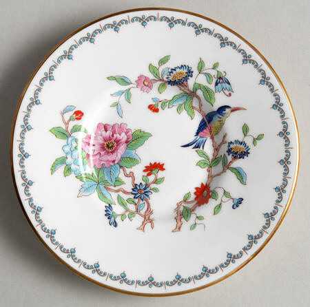 Pembroke (Gold Trim) Saucer for Demitasse Cup by John  Aynsley & Sons