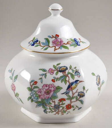 Pembroke (Gold Trim) Candy Jar & Lid by John  Aynsley & Sons