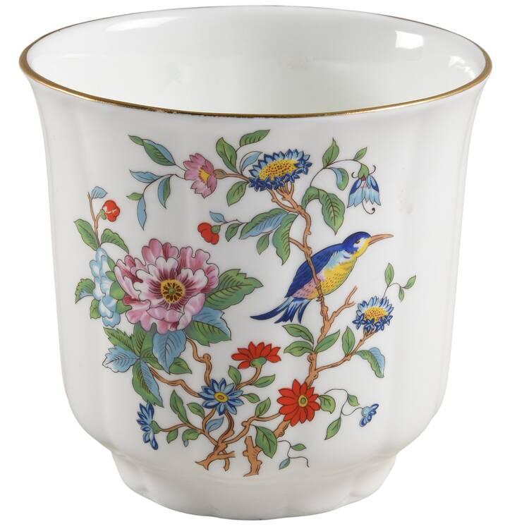 Pembroke (Gold Trim) 5" Planter by John  Aynsley & Sons