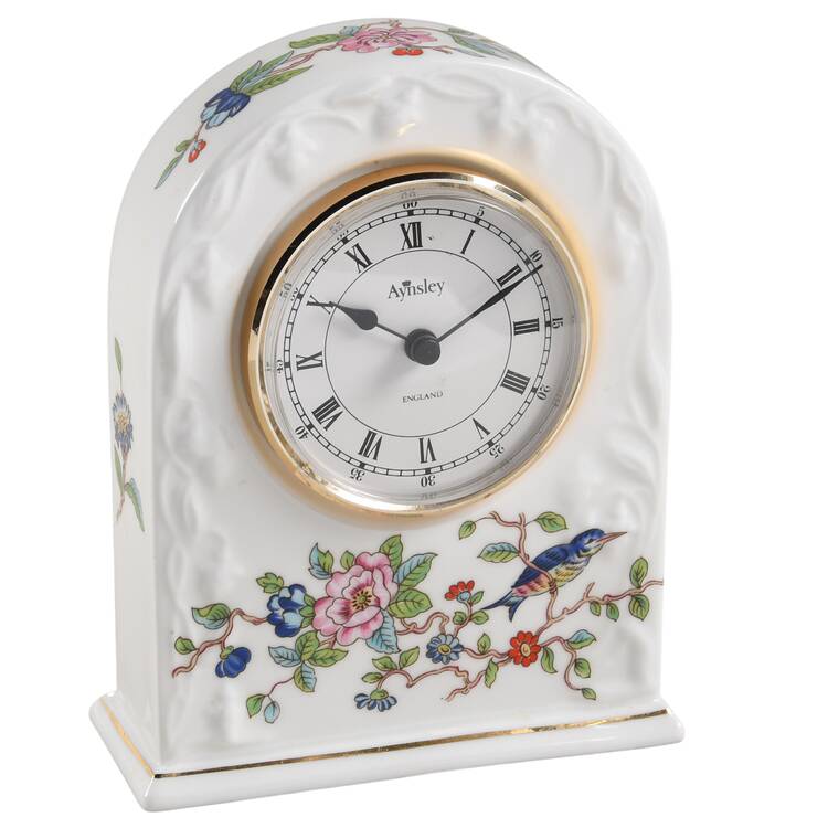 Pembroke (Gold Trim) Mantel Clock by John  Aynsley & Sons