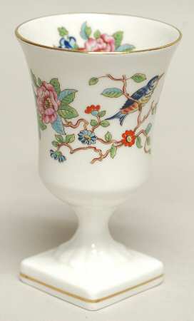 Pembroke (Gold Trim) 4" Pedestal Vase by John  Aynsley & Sons