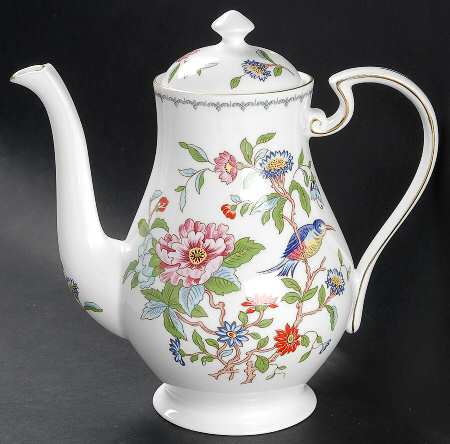 Pembroke (Gold Trim) Coffee Pot & Lid by John  Aynsley & Sons