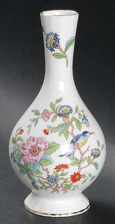 Pembroke (Gold Trim) Globe Vase by John  Aynsley & Sons