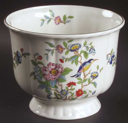 Pembroke (Gold Trim) 5" Cachepot by John  Aynsley & Sons