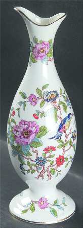 Pembroke (Gold Trim) 8" Bud Vase by John  Aynsley & Sons