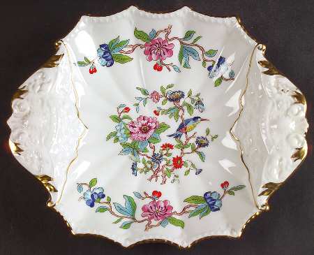 Pembroke (Gold Trim) Square Tray by John  Aynsley & Sons