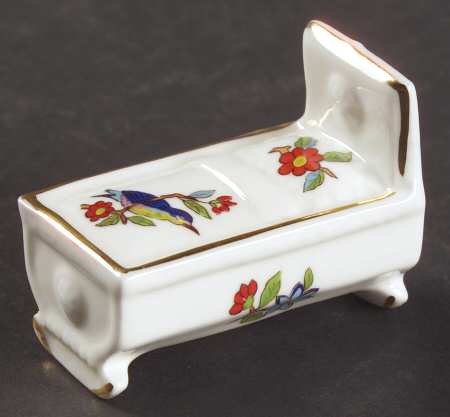 Pembroke (Gold Trim) Miniature Cradle by John  Aynsley & Sons