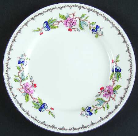 Pembroke (Blue Trim) Bread & Butter Plate