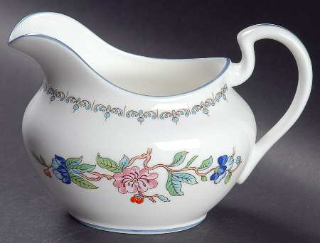 Pembroke (Blue Trim) Creamer