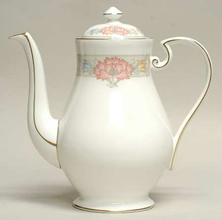 Peony Coffee Pot & Lid