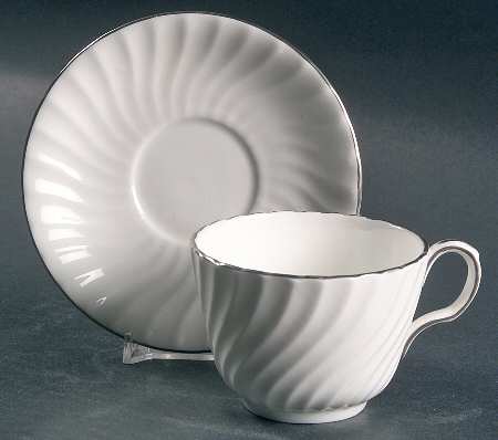 Purity Flat Cup & Saucer Set