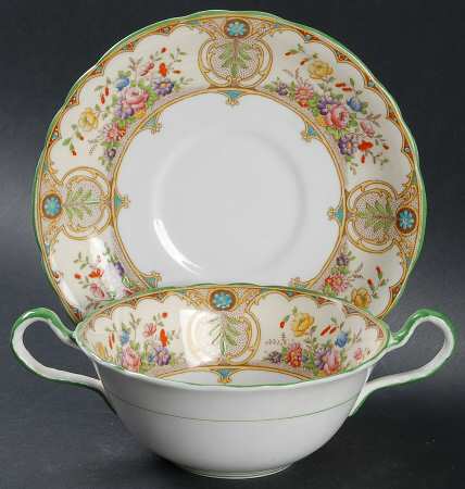 Regina Flat Cream Soup Bowl & Saucer Set