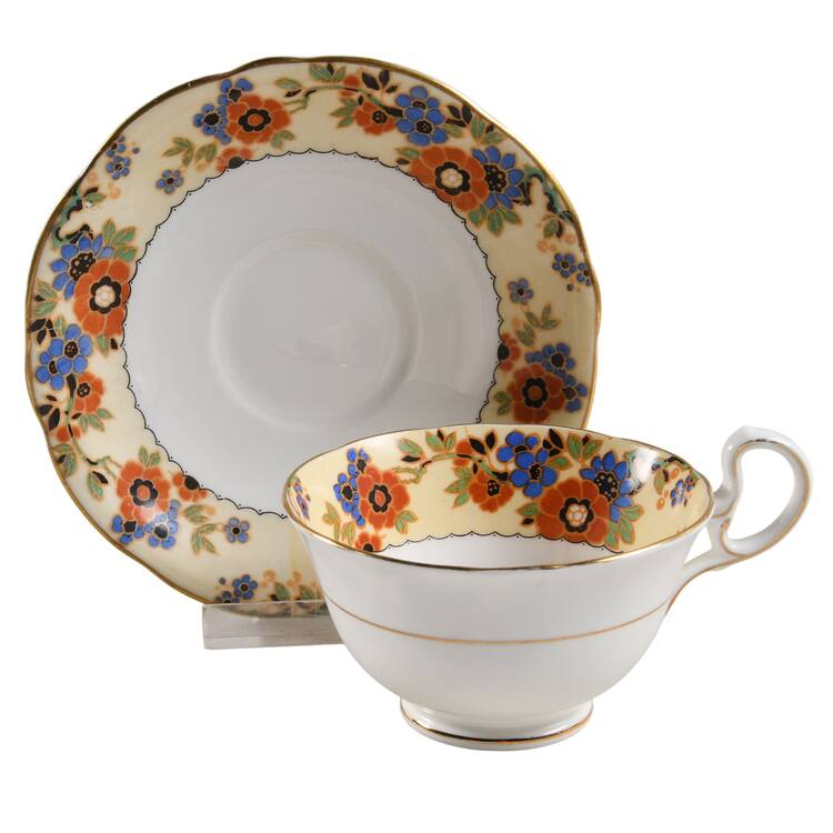 Romany Footed Cup & Saucer Set