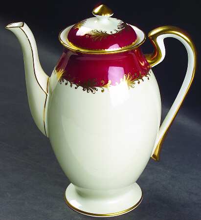 Rutland Burgundy Small Coffee Pot & Lid