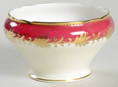 Rutland Burgundy Mini Open Sugar Bowl