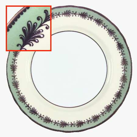 Rutland Nile Sage Green (Scalloped) by John  Aynsley &amp; Sons