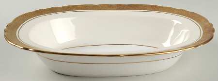 Sandringham (Scalloped) 10" Oval Vegetable Bowl