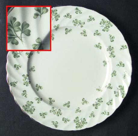 Shamrock Cream (Rim Shape) by John  Aynsley &amp; Sons