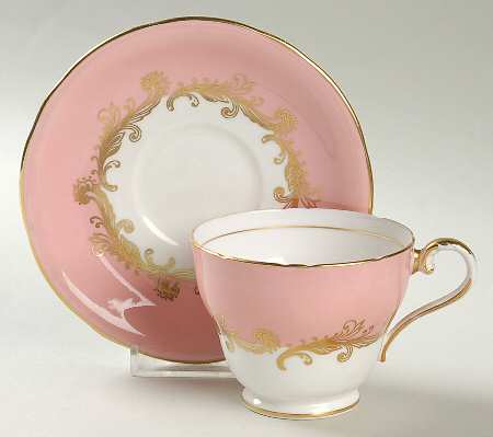 Sheraton Rose Footed Cup & Saucer Set