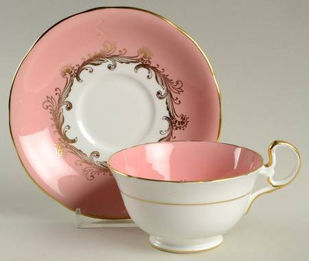 Sheraton Rose Footed Cup & Saucer Set