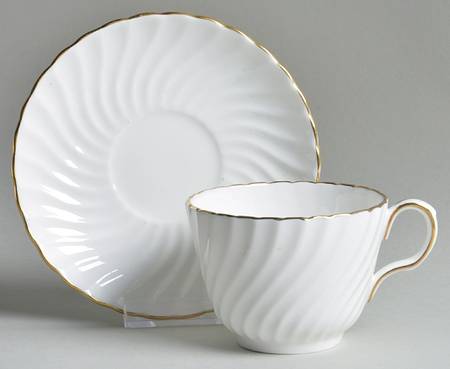 Simplicity Flat Cup & Saucer Set