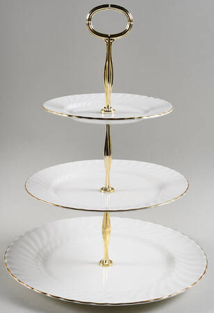 Simplicity 13 7/8"-14 1/4" 3-Tiered Serving Tray(DP,SP,BB) HC