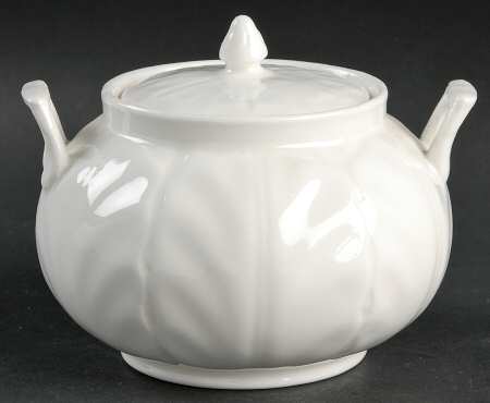 Snow Crocus Sugar Bowl & Lid