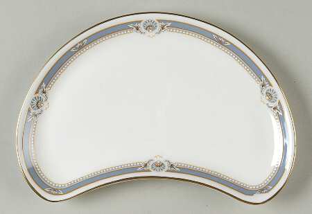 South Pacific Blue Crescent Salad Plate