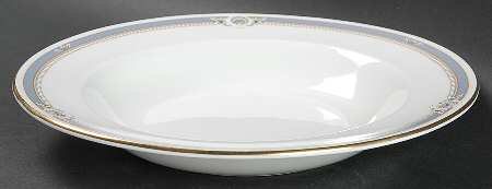 South Pacific Blue Large Rim Soup Bowl