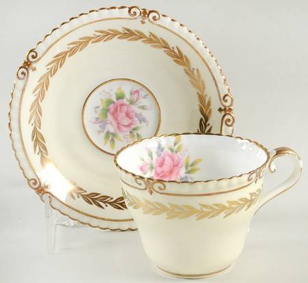 St. George Flat Cup & Saucer Set