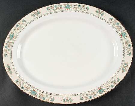 Tatton Hall 16" Oval Serving Platter