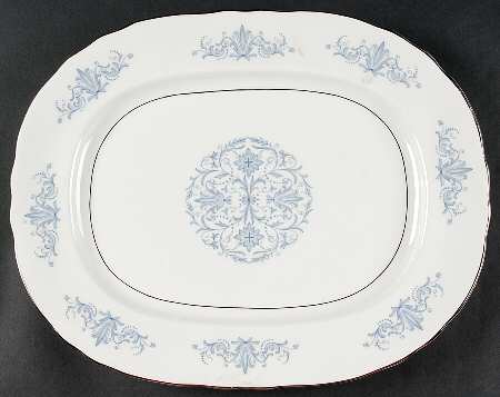 Venetian (Scalloped) 15" Oval Serving Platter